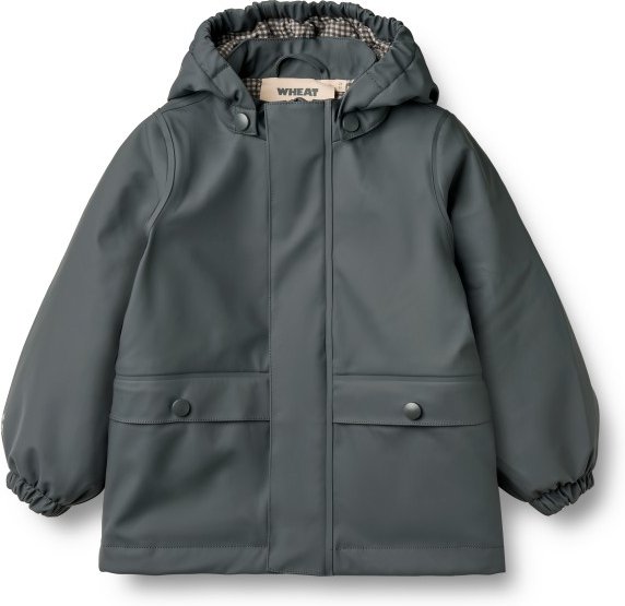 Thumbnail - WHEAT - Kid's Aju - Regenjacke Gr 140 grau