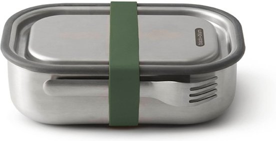 black+blum - Edelstahl Lunchbox - Essensaufbewahrung Gr 1 l grau