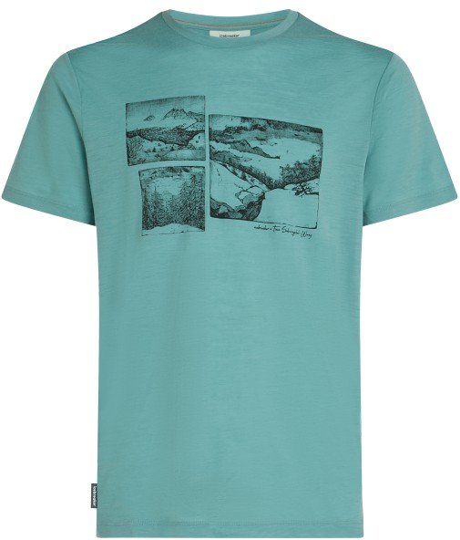 Thumbnail - Icebreaker - Merino 150 Tech Lite S/S Tee The Climb - Merinoshirt Gr XXL türkis