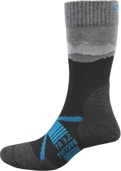 Thumbnail - P.A.C. - TR 3.2 Trekking Merino Light - Wandersocken Gr 40-43 grau