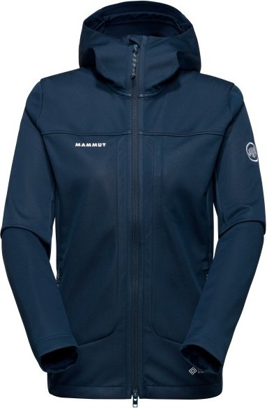 Mammut - Women's Ultimate VIII Softshell Hooded Jacket - Softshelljacke Gr L blau