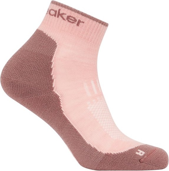 Thumbnail - Icebreaker - Women's Merino Hike+ Light Mini - Wandersocken Gr M rosa/braun