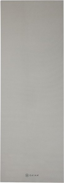 GAIAM - Yoga Mat 5 mm Solid Gr 61 x 173 x 0,5 cm grau