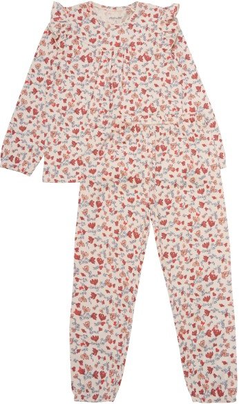 Thumbnail - Minymo - Kid's Pyjamas L/S Set AOP No. 124068 - Schlafanzug Gr 110 rosa
