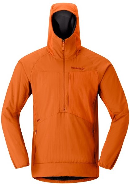 Norrøna - Møre Octa Zip Hood - Fleecejacke Gr M orange