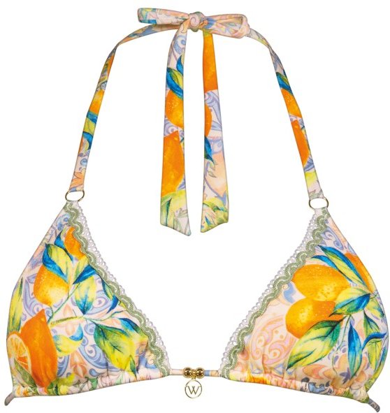 Watercult - Women's Dolce Whimsy Bikini Triangle Top - Bikini-Top Gr 44 weiß