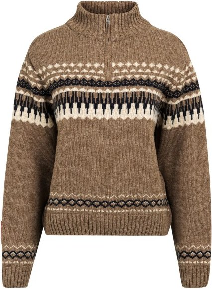 The Mountain Studio - Women's Ski Lambswool Sweater - Merinopullover Gr L braun