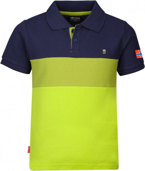 Trollkids - Kid's Eikefjord Polo - Polo-Shirt Gr 98 grün