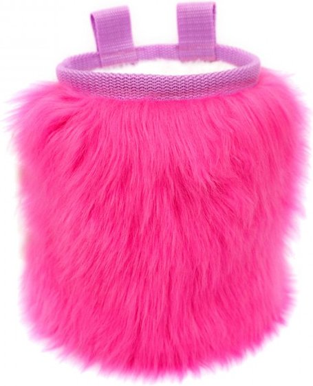 Crafty Climbing - Furry Chalk Bag - Chalkbag rosa