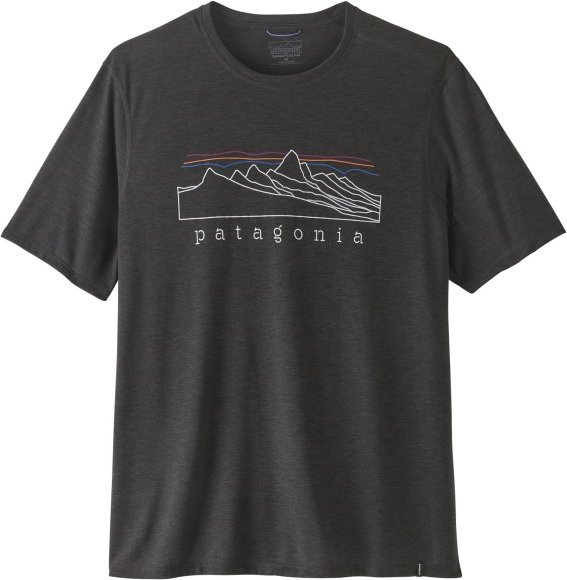 Patagonia - Cap Cool Trail Shirt Stratapeaks - Funktionsshirt Gr XL grau/schwarz