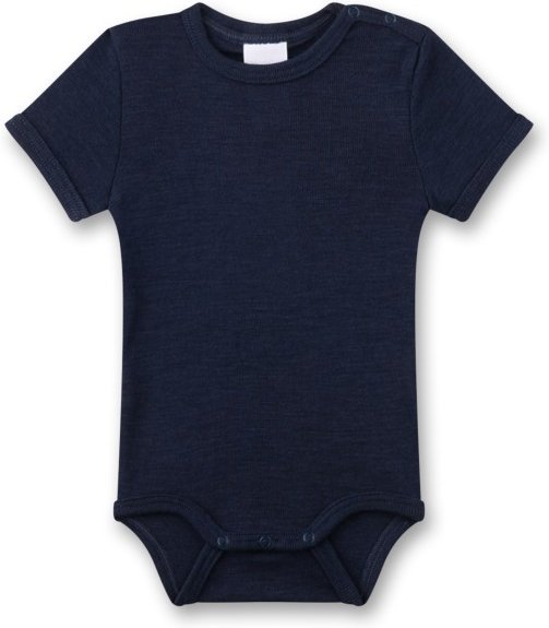 Sanetta - Kid's Wool Body S/S - Merinounterwäsche Gr 68/74 blau