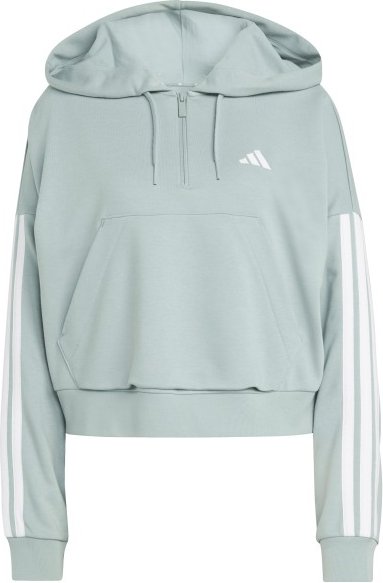 adidas - Women's 3-Stipes French Terry QZ Hoodie - Sweat- & Trainingsjacke Gr XS grau