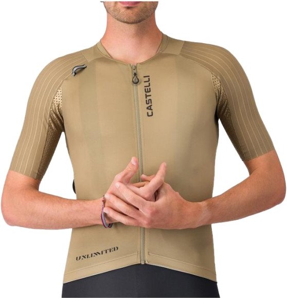 Castelli - Unlimited Pro 2 Jersey - Radtrikot Gr L beige