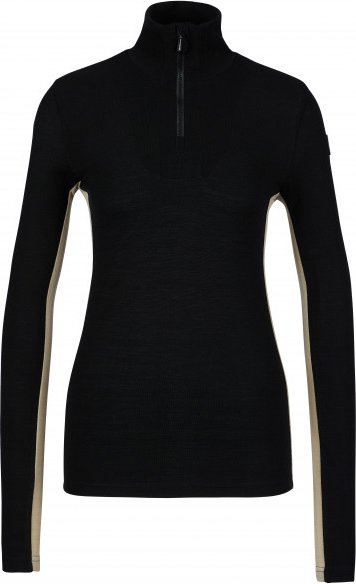 We Norwegians - Women's Tryvann Colblock Zipup - Merinounterwäsche Gr XS schwarz