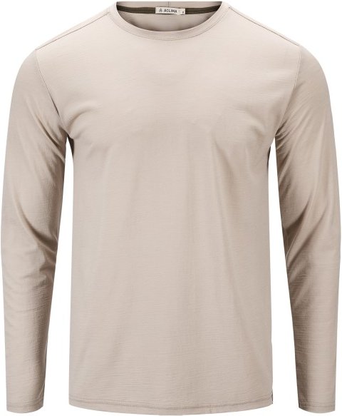Aclima - Lightwool 180 Crewneck - Merinoshirt Gr S grau/beige