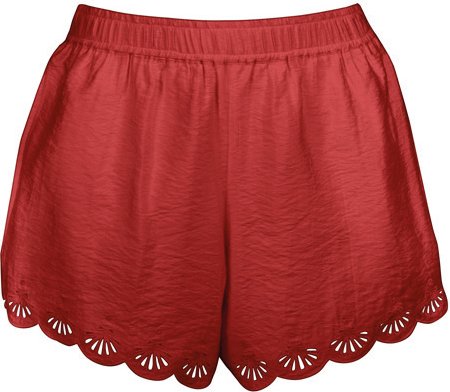 Watercult - Women's Shorts with Embroidery - Shorts Gr L rot