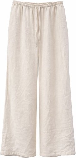 Mazine - Women's Drawstring Linen Pants - Freizeithose Gr S beige