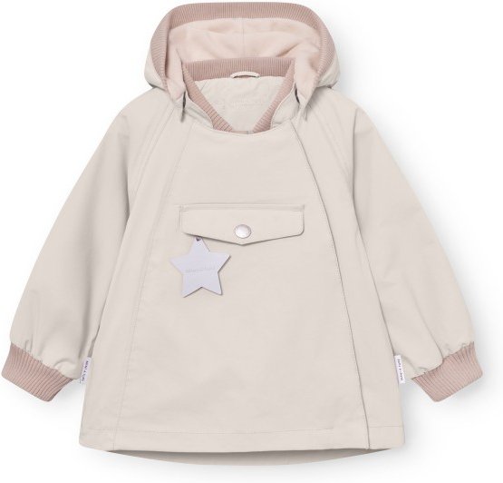 Mini A Ture - Kid's Matwai Fleece Lined Jacket - Regenjacke Gr 92 - 2 Years beige