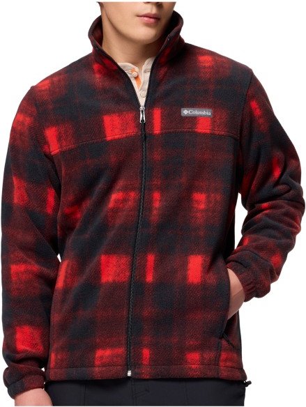 Thumbnail - Columbia - Steens Mountain Printed Jacket - Fleecejacke Gr L rot