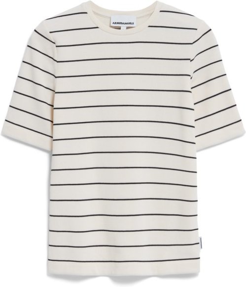 ARMEDANGELS - Women's Jaanisara Fine Stripe - T-Shirt Gr S weiß/grau