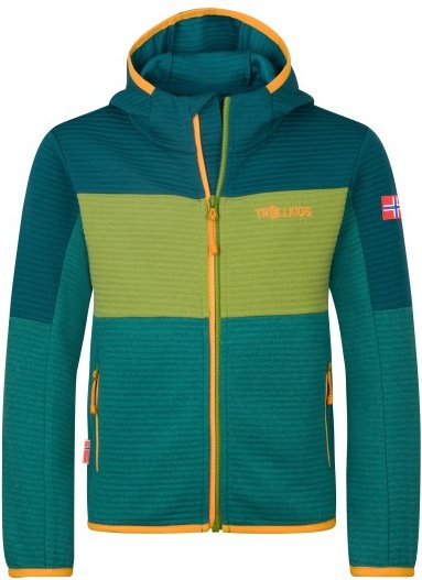 Trollkids - Kid's Sogndal Jacket XT - Fleecejacke Gr 128 türkis