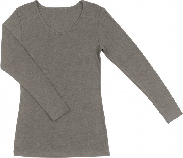 Thumbnail - Joha - Women's Blouse L/S 85/15 - Merinounterwäsche Gr M grau