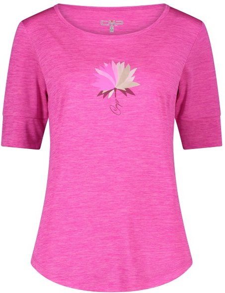 CMP - Women's Light Melange T-Shirt - Funktionsshirt Gr 34 rosa