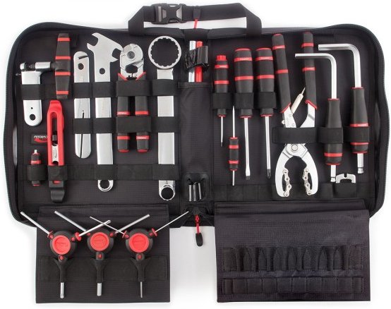 Feedback Sports - Werkzeugtasche Team Edition - Fahrradwerkzeug schwarz/rot
