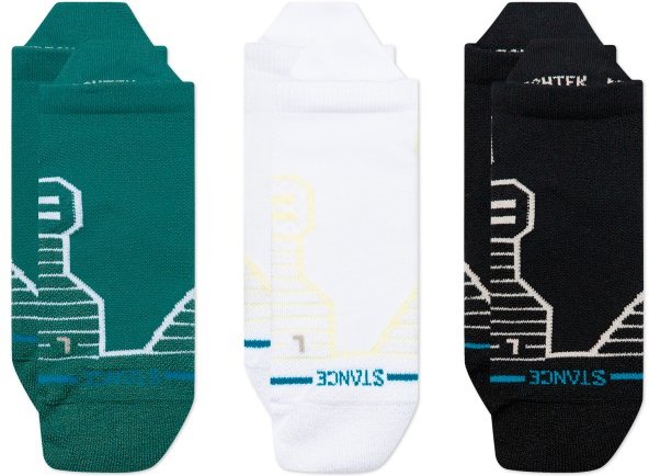 Stance - Golf Mid Tab 3 Pack - Multifunktionssocken Gr 43-47 weiß