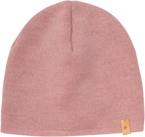 Huttelihut - Kid's Beanie Solid Wool Knit - Mütze Gr 55 cm - 8-10 Years rosa