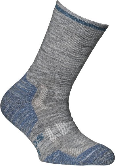 Alpacasocks&Co - Merino Outdoor Kids - Wandersocken Gr 31-34 grau