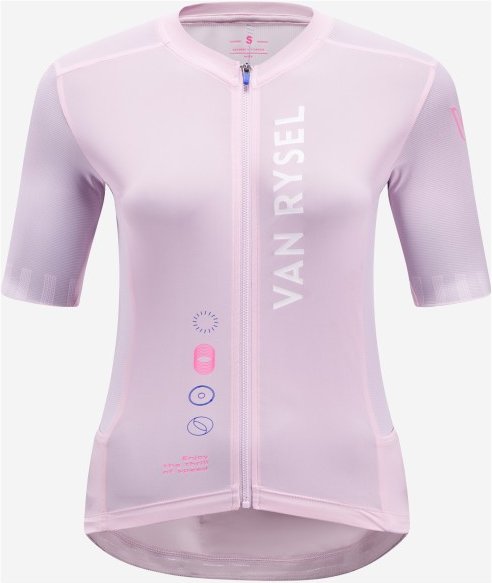 VAN RYSEL - Women's Shortsleeve Jersey RCR - Radtrikot Gr M lila/weiß