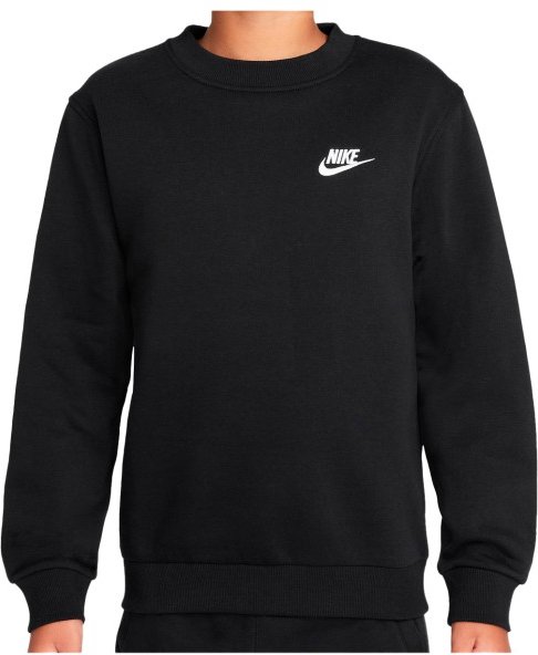 Nike - Kid's NSW Club Fleece Crew L/S - Longsleeve Gr M schwarz
