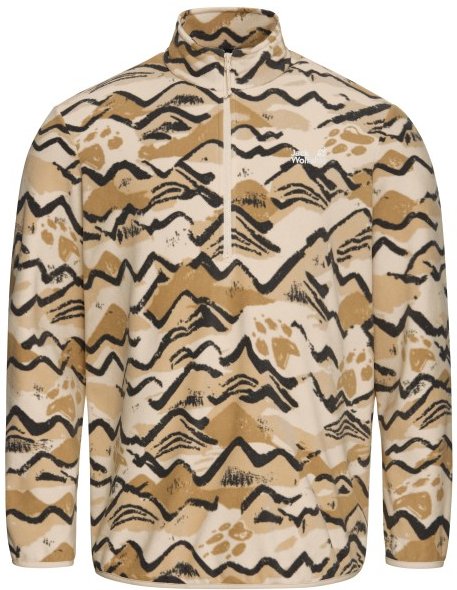 Jack Wolfskin - Paw Era 100 Print Halfzip - Fleecepullover Gr 3XL beige