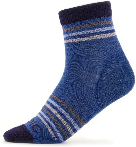 Stoic - Kid's Merino Everyday Quarter Socks Striped - Multifunktionssocken Gr 31-34 blau