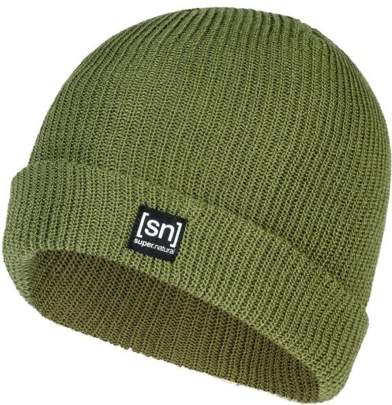 super.natural - Merino Basic Beanie - Mütze Gr One Size oliv