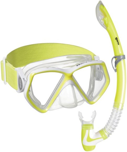 Mares - Kid's Pirate Neon - Schnorchelset gelb/ clear
