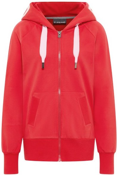 ELBSAND - Women's Kelda Hood-Jacket - Sweat- & Trainingsjacke Gr XL rot