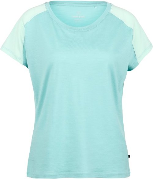Heber Peak - Women's MerinoCool165 EvergreenHe. T-Shirt - Merinoshirt Gr XXL summer teal / light teal