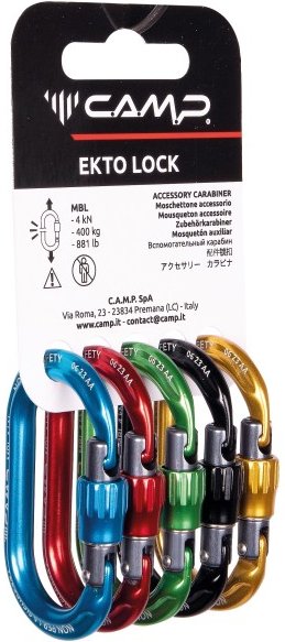 C.A.M.P. - Rack Pack Ekto Lock - Materialkarabiner weiß