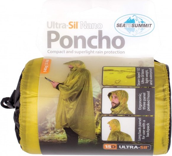 Thumbnail - Sea to Summit - Poncho 15D - Regenjacke Gr One Size weiß