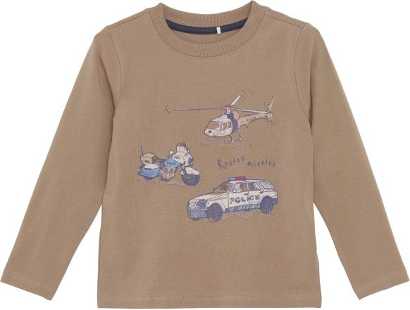 Minymo - Kid's T-Shirt L/S - Longsleeve Gr 152 beige