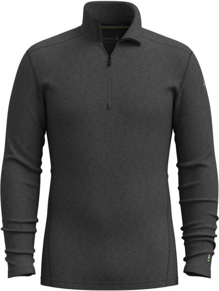 Thumbnail - Smartwool - Classic Thermal Merino Base Layer 1/4 Zip Boxed - Merinounterwäsche Gr S grau/schwarz