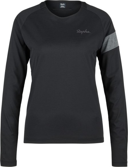 Rapha - Women's Trail Long Sleeve Technical T-Shirt - Radtrikot Gr L schwarz