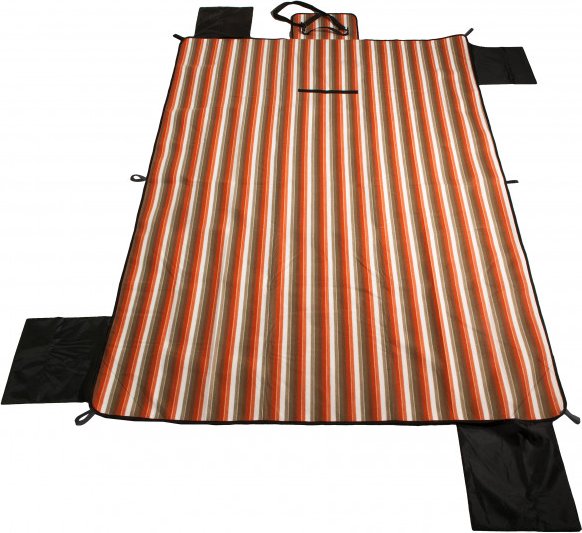 Basic Nature - Picknickdecke Outdoor - Picknickdecke Gr 200 x 150 cm rot/weiß