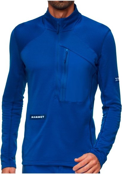 Mammut - Eiger Nordwand Advanced First Layer Half Zip Pull - Fleecejacke Gr M blau