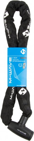 M-Wave - Kettenschloss C 10.11 - Fahrradschloss Gr 10 x 10 x 1100 mm schwarz