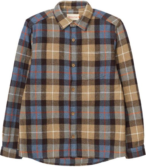 Revolution - Casual Overshirt Checked - Hemd Gr XXL grau