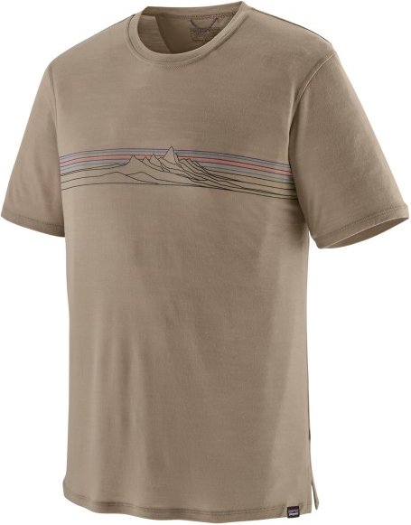 Patagonia - Cap Cool Merino Graphic Shirt - Merinoshirt Gr L beige