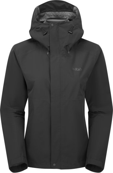 Rab - Women's Downpour Jacket - Regenjacke Gr 44 schwarz